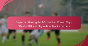 Implementierung der I-Formation: Power Plays, Effektivität von Play-Action, Blockschemata